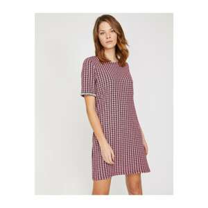 Koton Women's Pink Check Dress