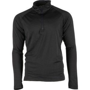 GTS 2127 - Men's Long Sleeve T-shirt 1/2 zipper - black