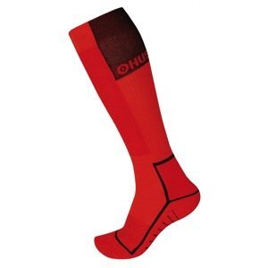 HUSKY Snow-ski socks red/black