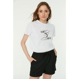 Trendyol T-Shirt - White - Fitted