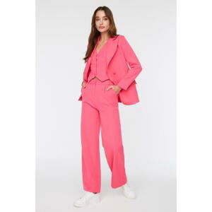 Trendyol Pants - Pink - Wide leg