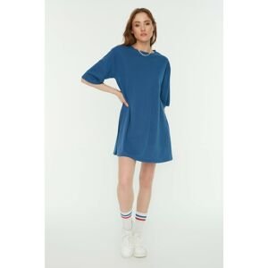 Trendyol Indigo A-line Mini Knitted Dress
