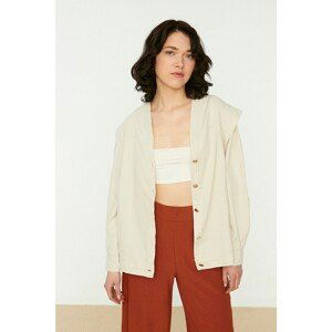 Trendyol Cinnamon Button Jacket