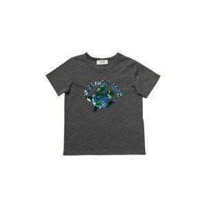 Trendyol Gray Sequin Embroidered Boy Knitted T-Shirt