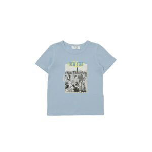 Trendyol Blue Printed Boy Knitted T-Shirt