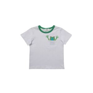 Trendyol White Pocket and Print Detailed Boy Knitted T-Shirt