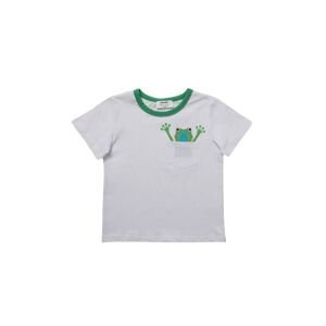 Trendyol White Pocket and Print Detailed Boy Knitted T-Shirt