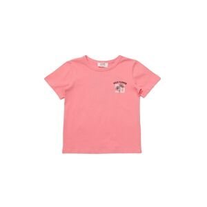 Trendyol Pink Front and Back Printed Crew Neck Girl Knitted T-Shirt