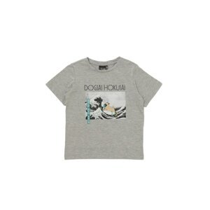 Trendyol Gray Printed Boy Knitted T-Shirt