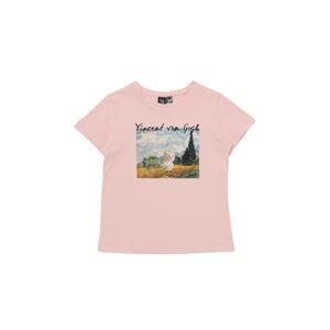 Trendyol Powder Printed Girl Knitted T-Shirt