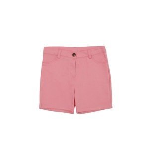 Trendyol Pink Basic Gabardine Girls' Woven Shorts & Bermuda