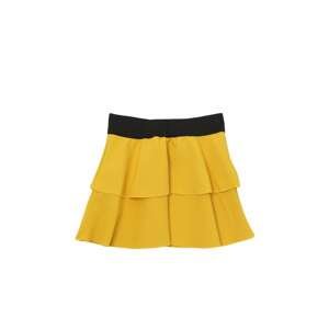Trendyol Yellow Ruffled Girl Knitted Skirt