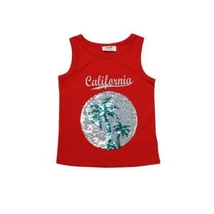 Trendyol Red Double Sided Sequined Boy Knitted Singlet