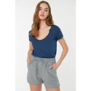 Trendyol Gray 2 Yarn Knitted Shorts & Bermuda