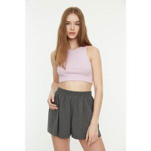 Trendyol Anthracite Wide Cut Knit Shorts & Bermuda