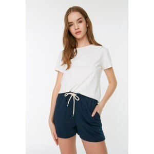 Trendyol Indigo Pocket Detailed Knitted Shorts & Bermuda