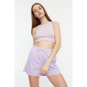 Trendyol Lilac Pocket Detailed Knitted Shorts & Bermuda