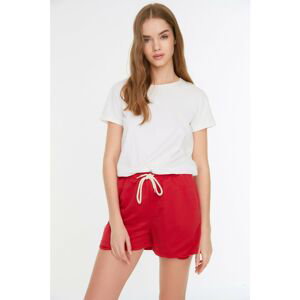 Trendyol Red Pocket Detailed Knitted Shorts & Bermuda