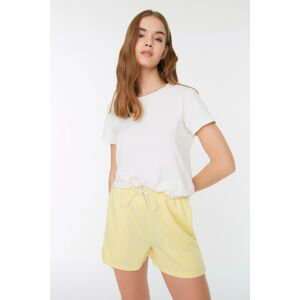 Trendyol Yellow Pocket Detailed Knitted Shorts & Bermuda