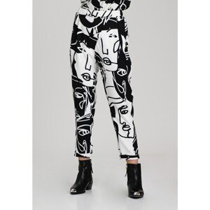 Look Made With Love Woman's Trousers Filon 415 Black/White