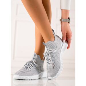 TRENDI FASHIONABLE GRAY SNEAKERS