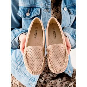 GOODIN OPENWORK SUEDE MOCCASINS