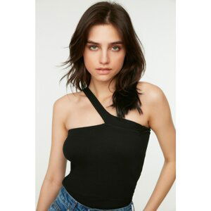 Trendyol Black One-Shoulder Knitted Body