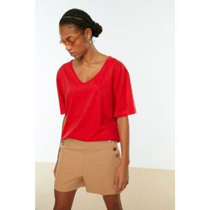 Trendyol T-Shirt - Red - Oversize