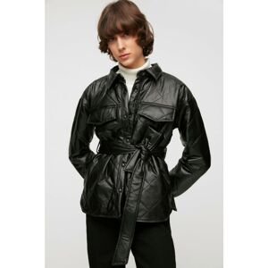 Trendyol Winter Jacket - Black - Biker jackets