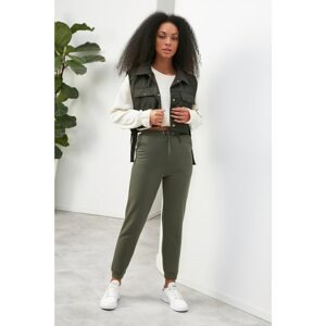 Trendyol Khaki Rubber Pants Knitted Sweatpants