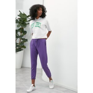 Trendyol Purple Elastic Pants Knitted Sweatpants