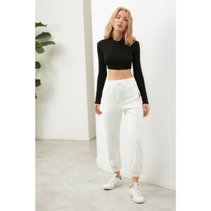 Trendyol White Knitted Sweatpants