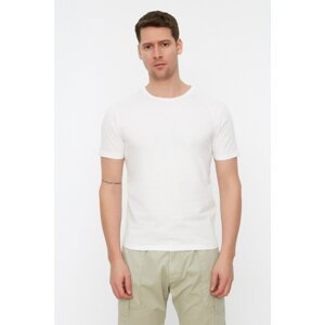 Trendyol viacfarebné pánske basic slim fit tričko so 100% bavlnou 2-pack crew neck s krátkym rukávom.