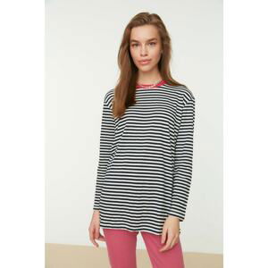 Trendyol Navy Striped Crew Neck Tunic