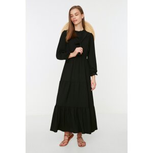 Trendyol Black Crew Neck Woven Dress