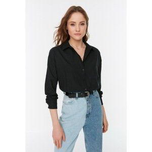 Trendyol Black Boyfriend Shirt