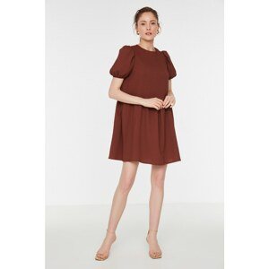 Trendyol Brown Balloon Sleeve Dress