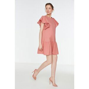 Trendyol Dried Rose Frilly Dress