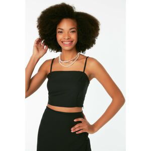 Trendyol Black Strap Crop Blouse