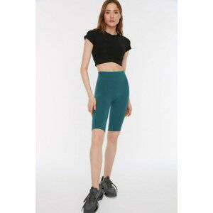 Trendyol Green Seamless Ribbed Biker Sport Tights