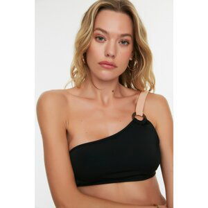 Trendyol Black One-Sleeve Bikini Top