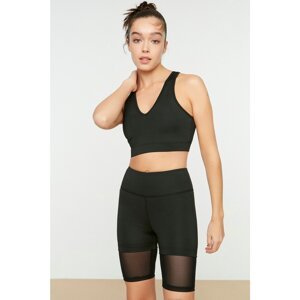 Trendyol Black V-neck Support Sports Bra