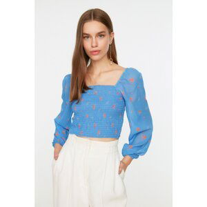 Trendyol Blue Gippie Woven Blouse