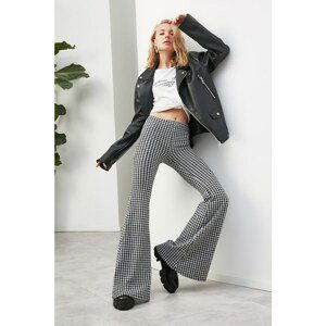 Trendyol Black Jacquard Spanish Leg Knitted Trousers