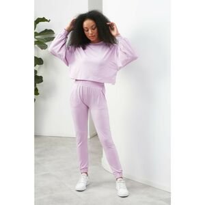 Trendyol Pink Crew Neck Long Sleeve Knitted Top-Top Set