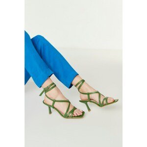 Trendyol Green Flat Toe Women's Classic Heeled Shoes