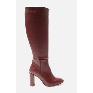 Trendyol Knee-High Boots - Burgundy - Block