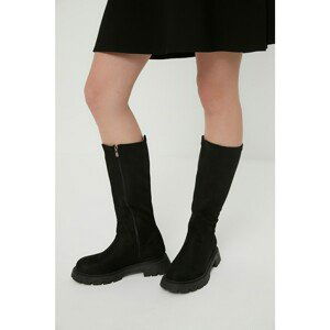 Trendyol Knee-High Boots - Black - Flat