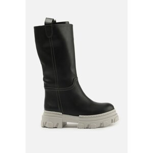 Trendyol Black and White Women's Boots