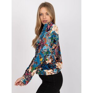 Sea scarf with colorful patterns